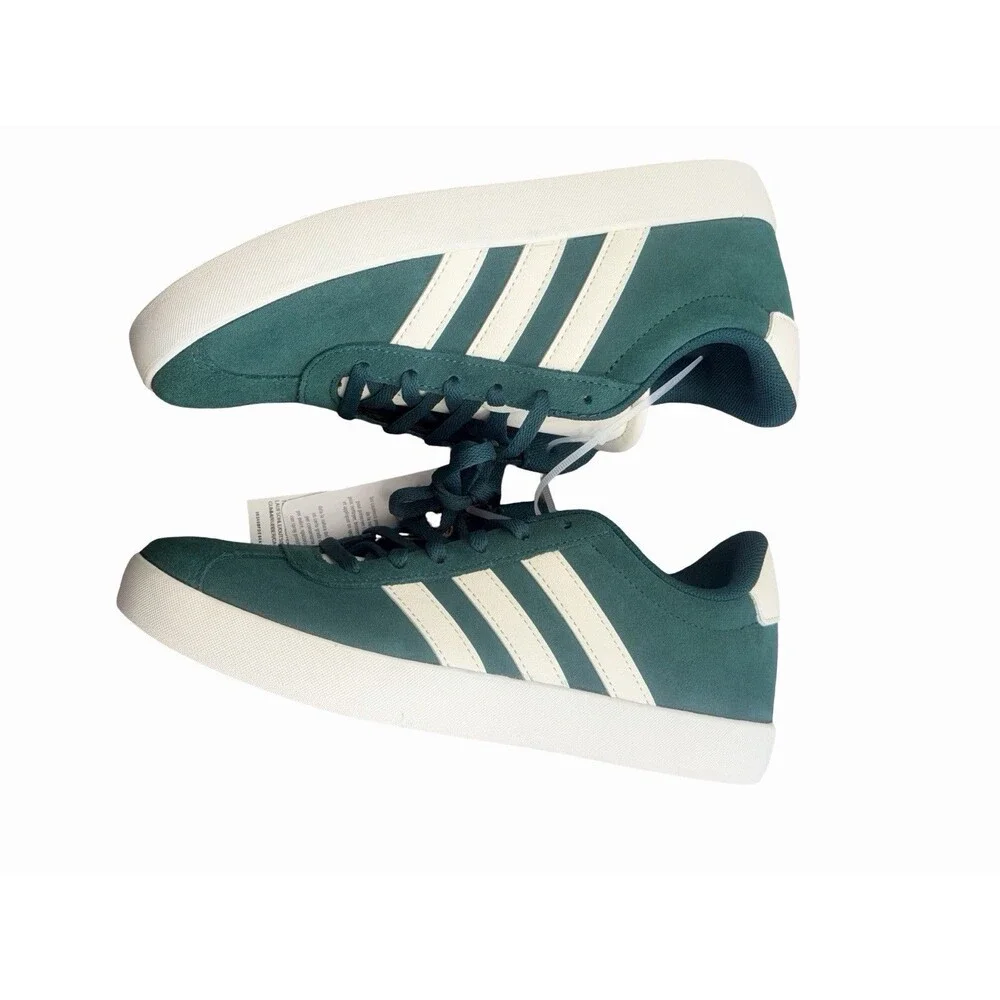 adidas VL Court 3.0 K Unisex Kids Sneakers Green/White US 4.5 ID6309